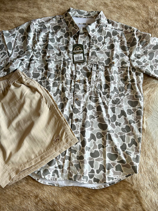 WATERFOWL  Camo Button Up