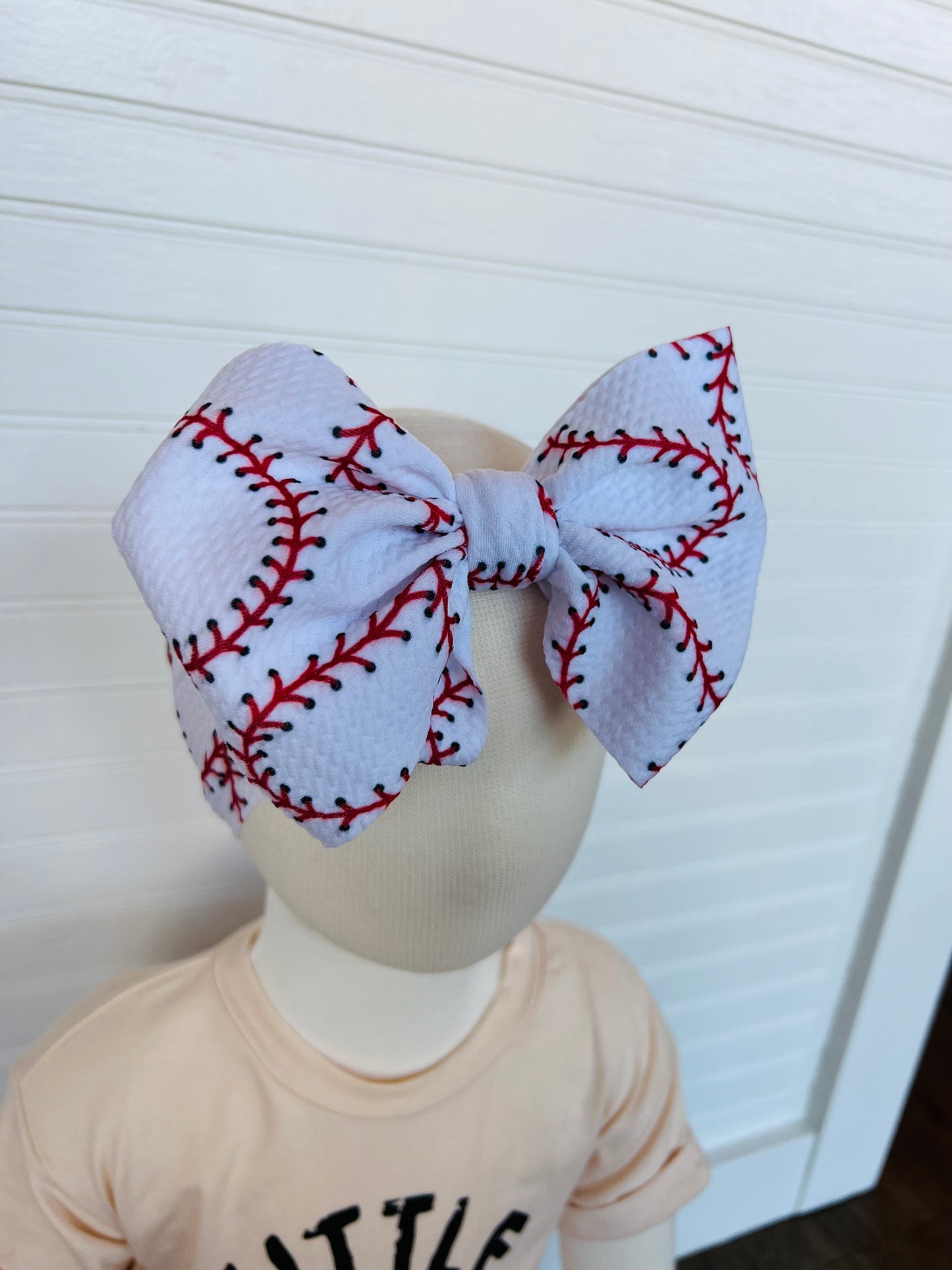 Baseball Headwrap Bow