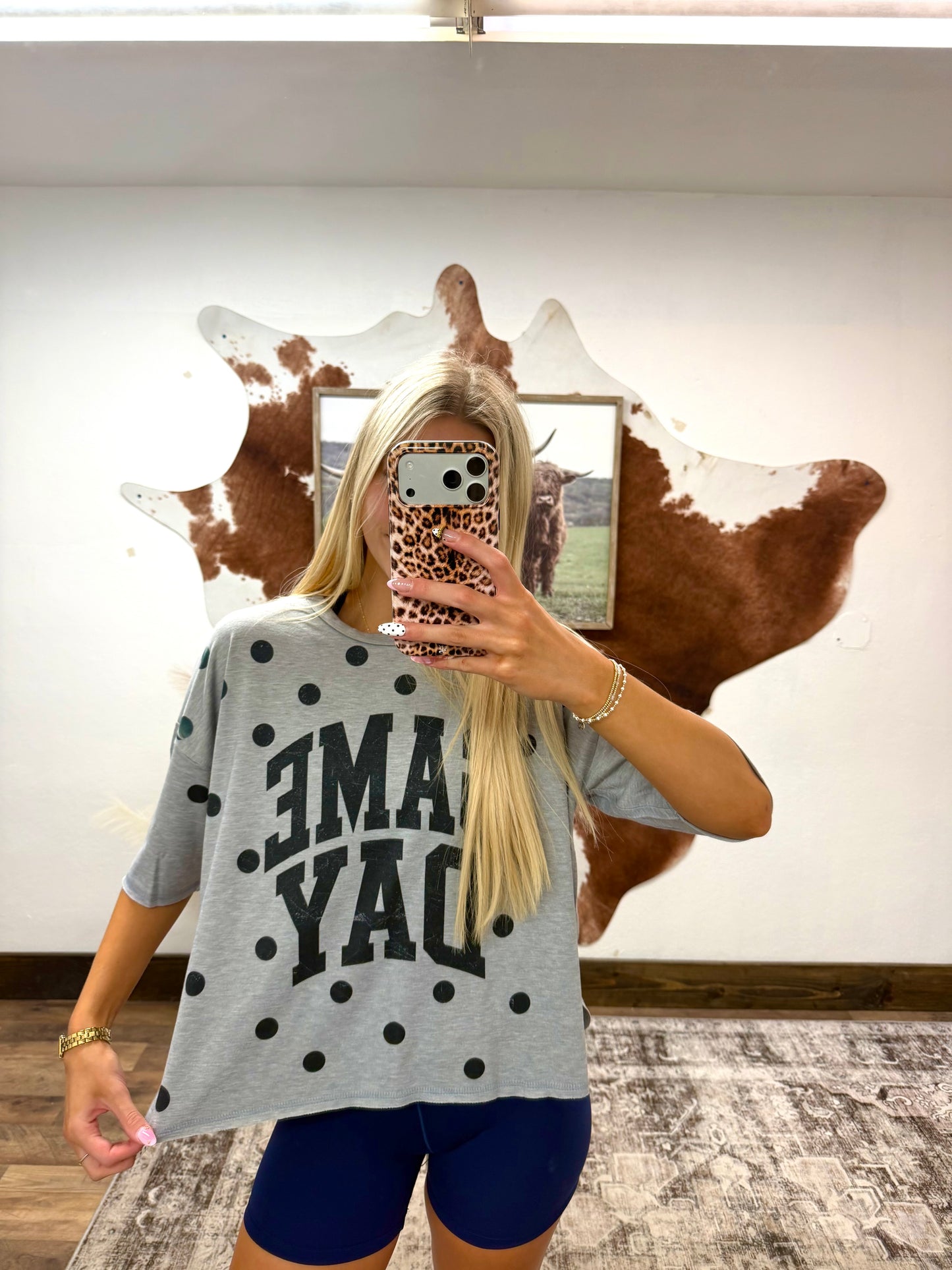 Grey Gameday Tee