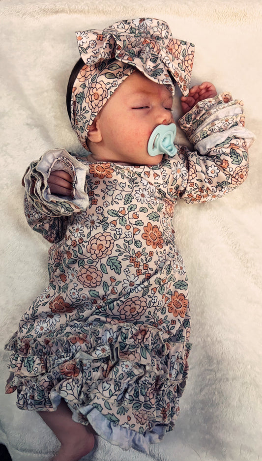 Dizzy Daisy Baby Gown