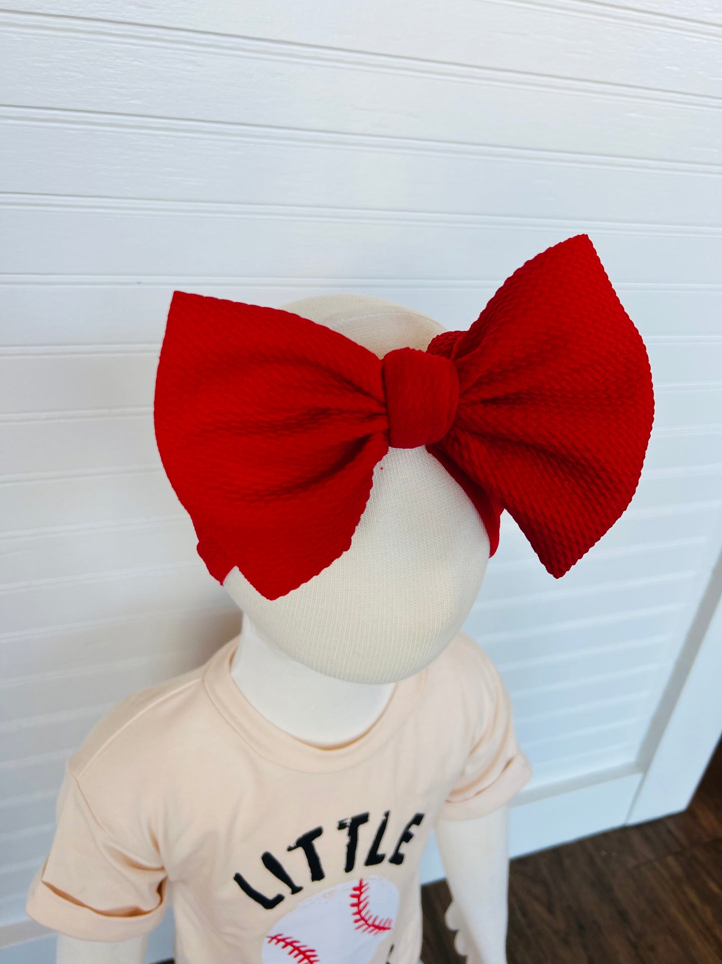 Red Headwrap Bow