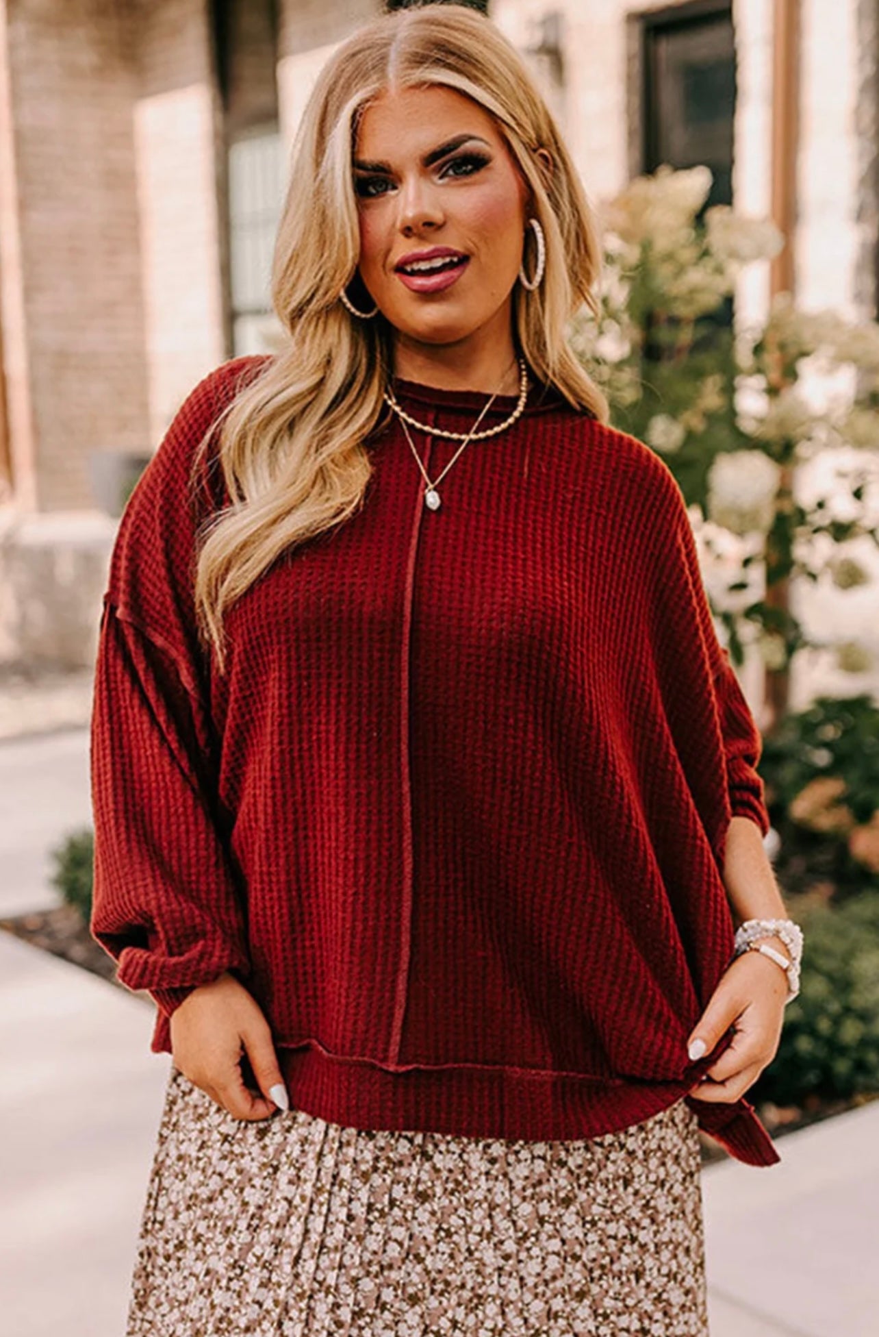 Plus Size Red Top