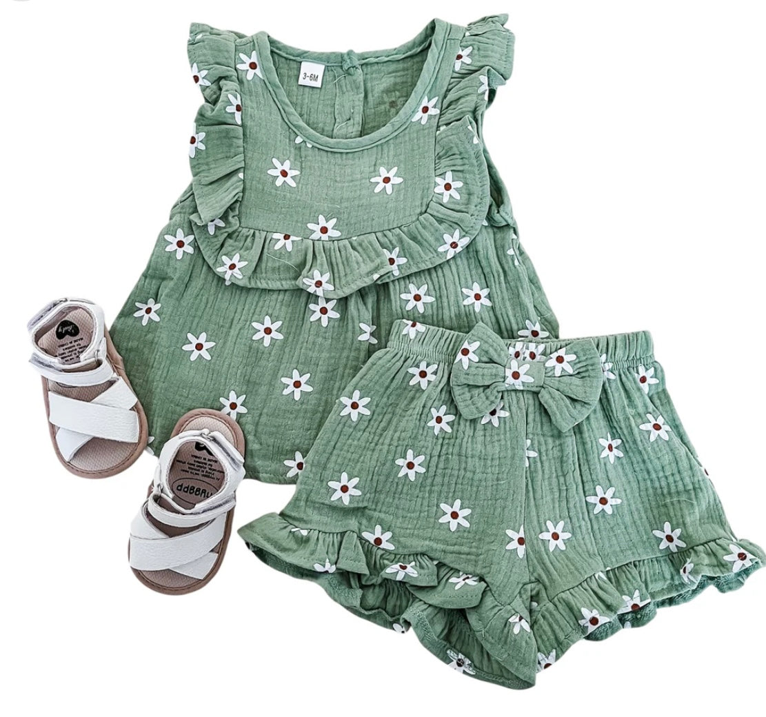Ellie Green Floral Set