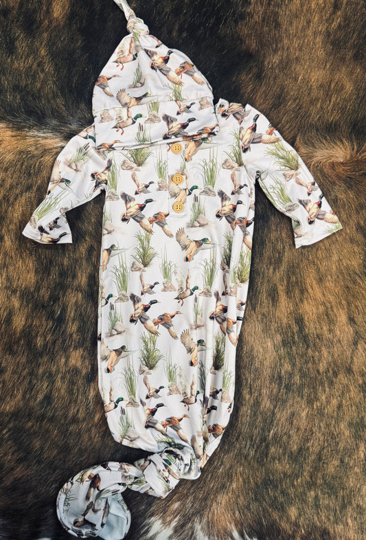 Duck Baby Knotted Gown