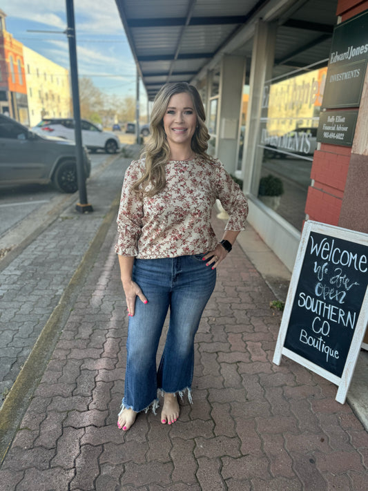 Vintage Floral Top