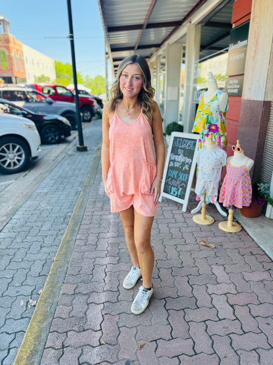Coral Romper
