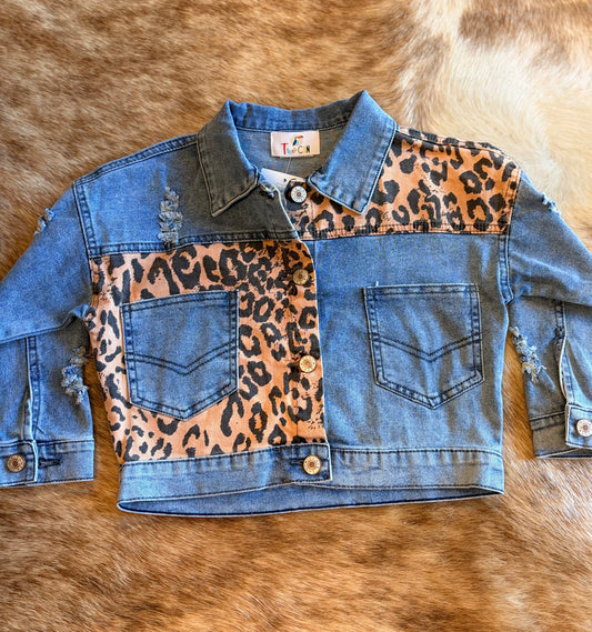 Dark Cheetah Denim Jacket