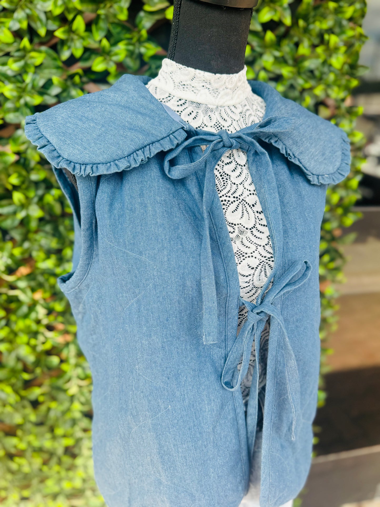 Denim Quilt Vest