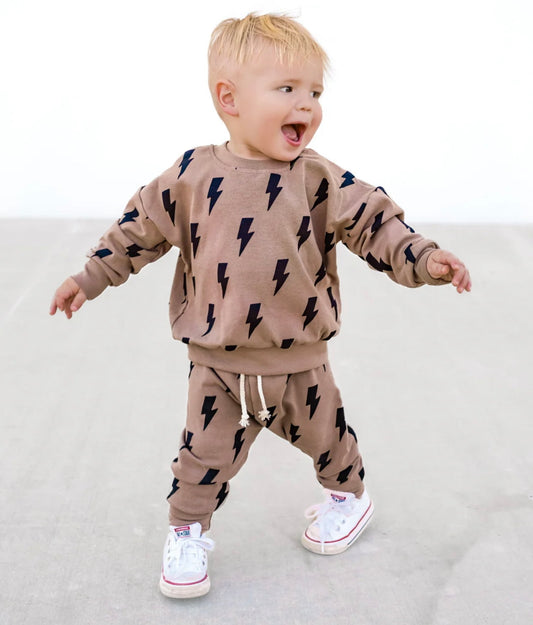 Mocha Lightening Bolt Set