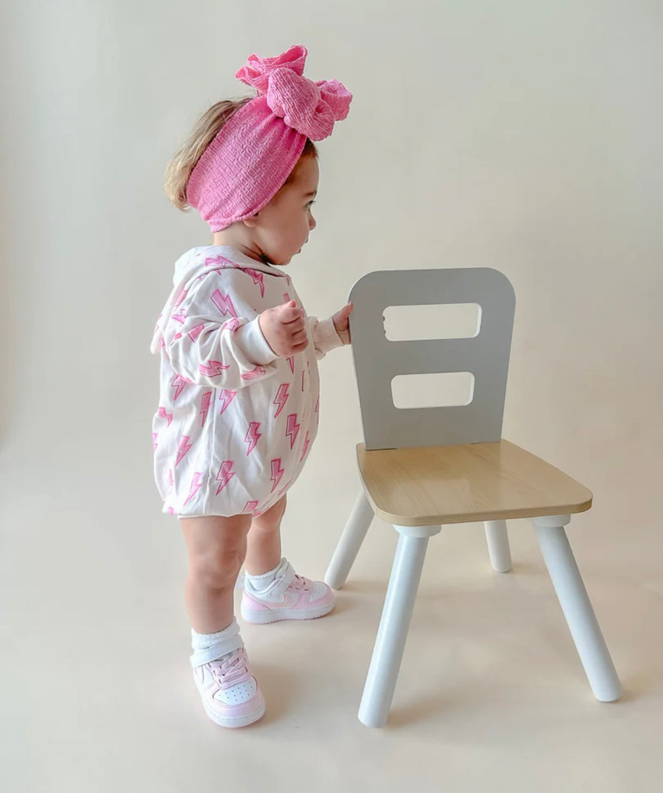 Pink Bolts Hooded Bubble