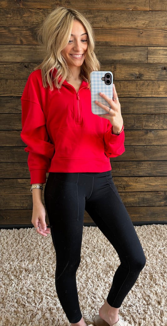 Red Cropped Scuba