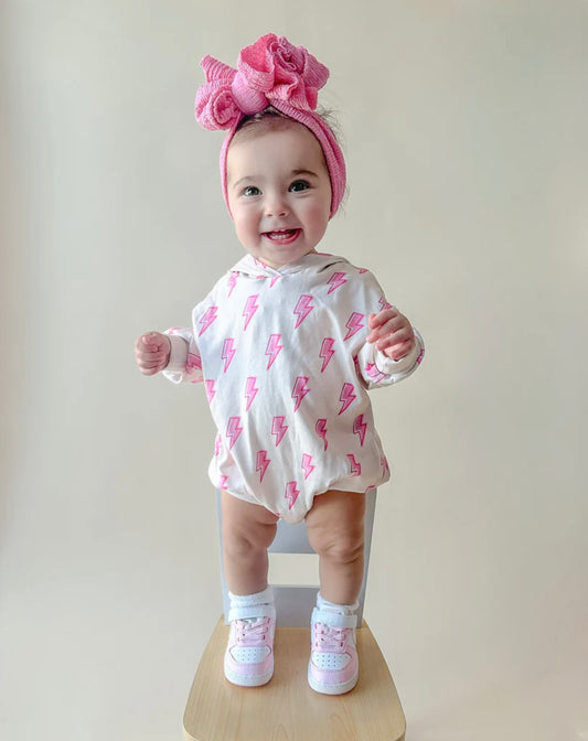 Pink Bolts Hooded Bubble