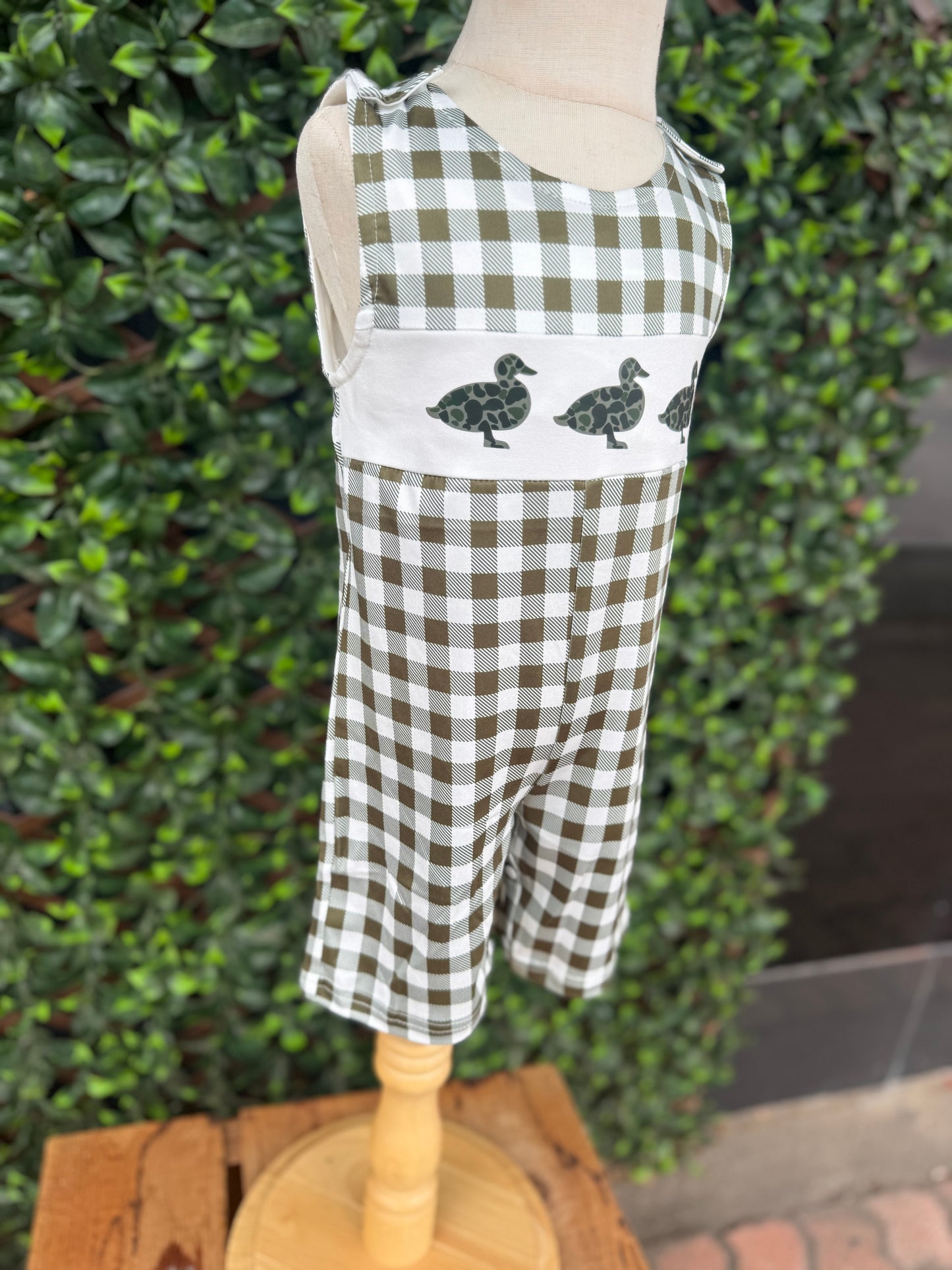 Gingham Duck Romper