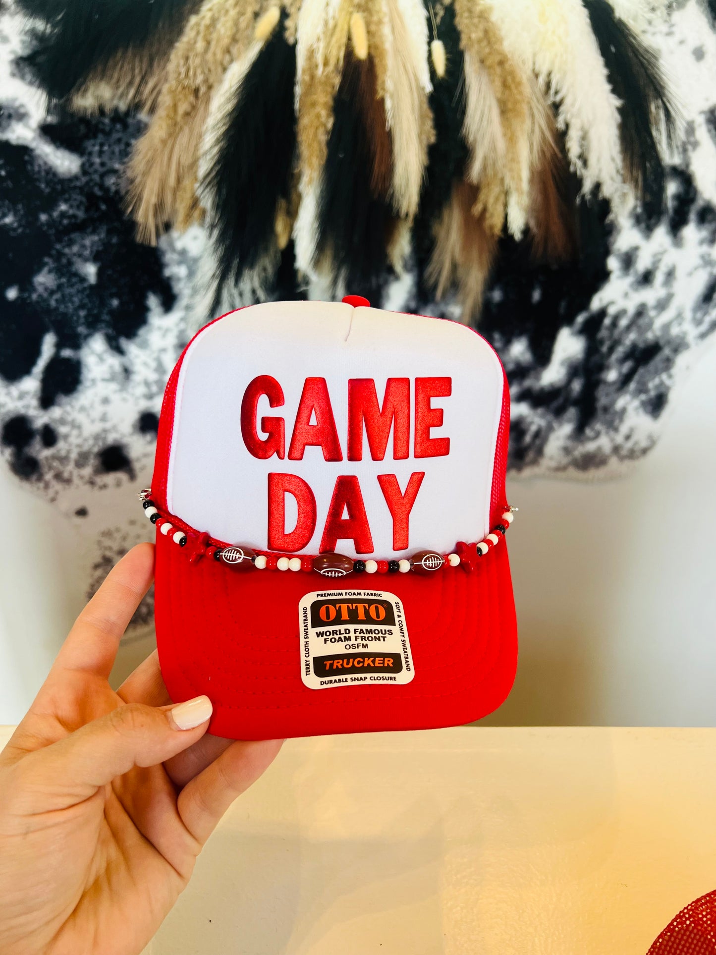 Red Game Day Trucker Hat