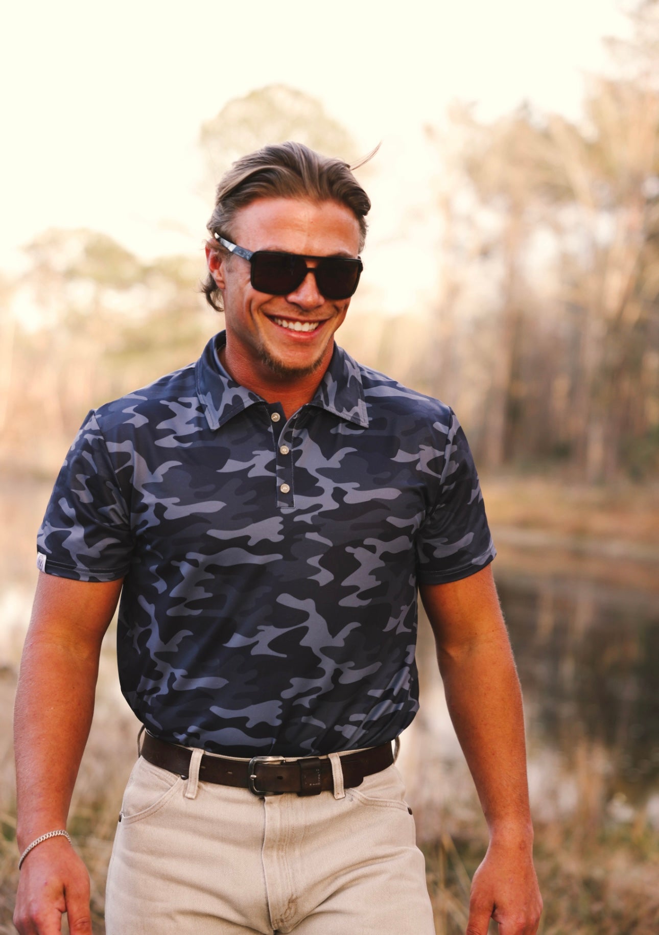 Midnight Camo Polo