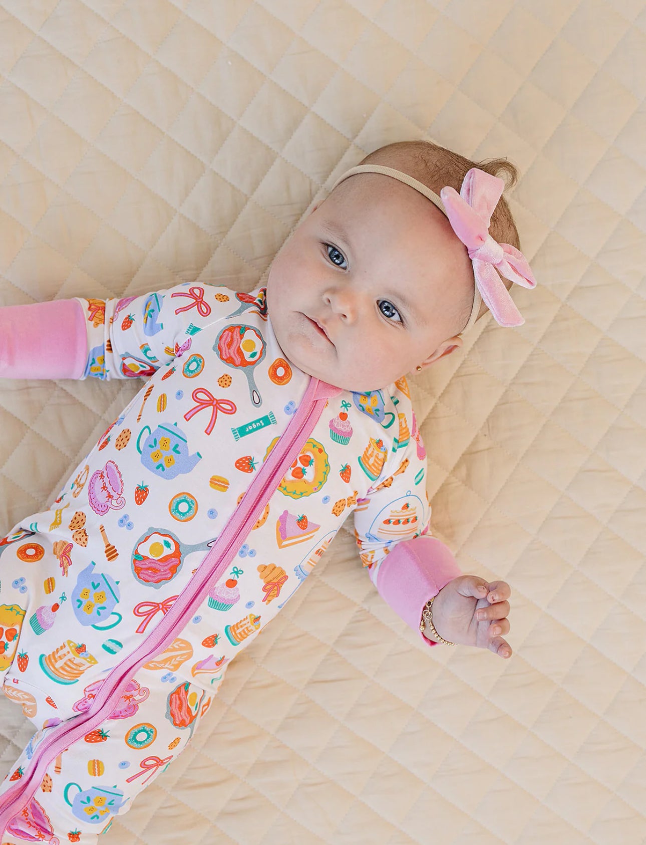 Breakfast Whismy Bamboo Romper