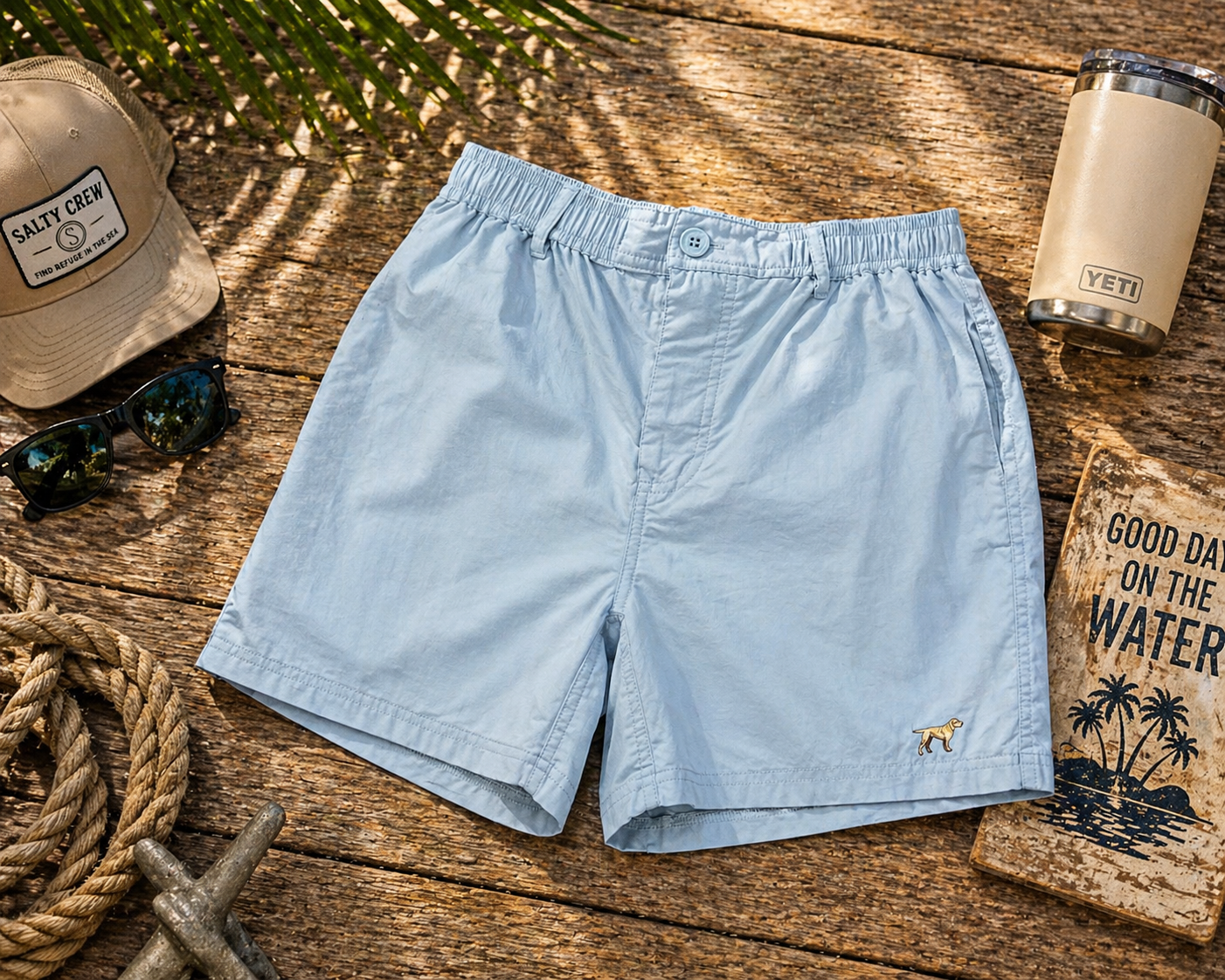 Men’s| Feildstone denim washed shorts