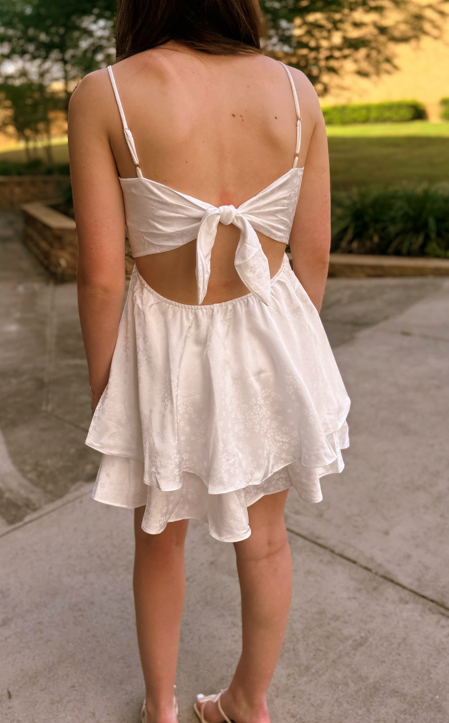 White Spaghetti Strap Dress