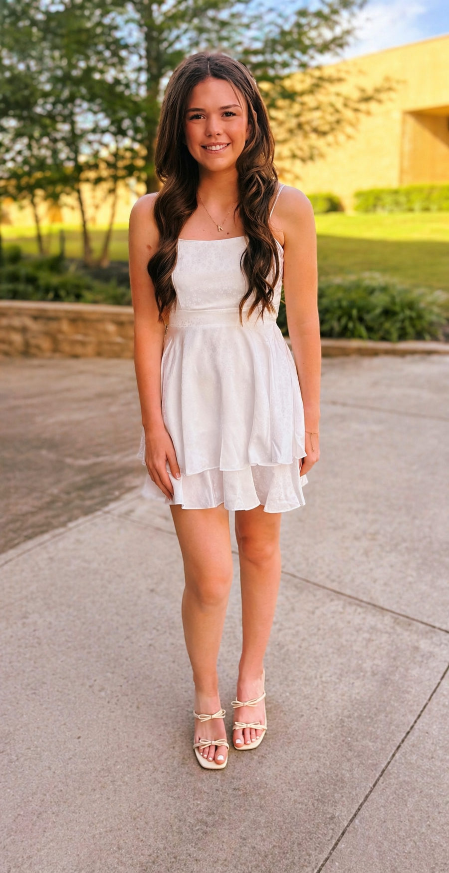 White Spaghetti Strap Dress