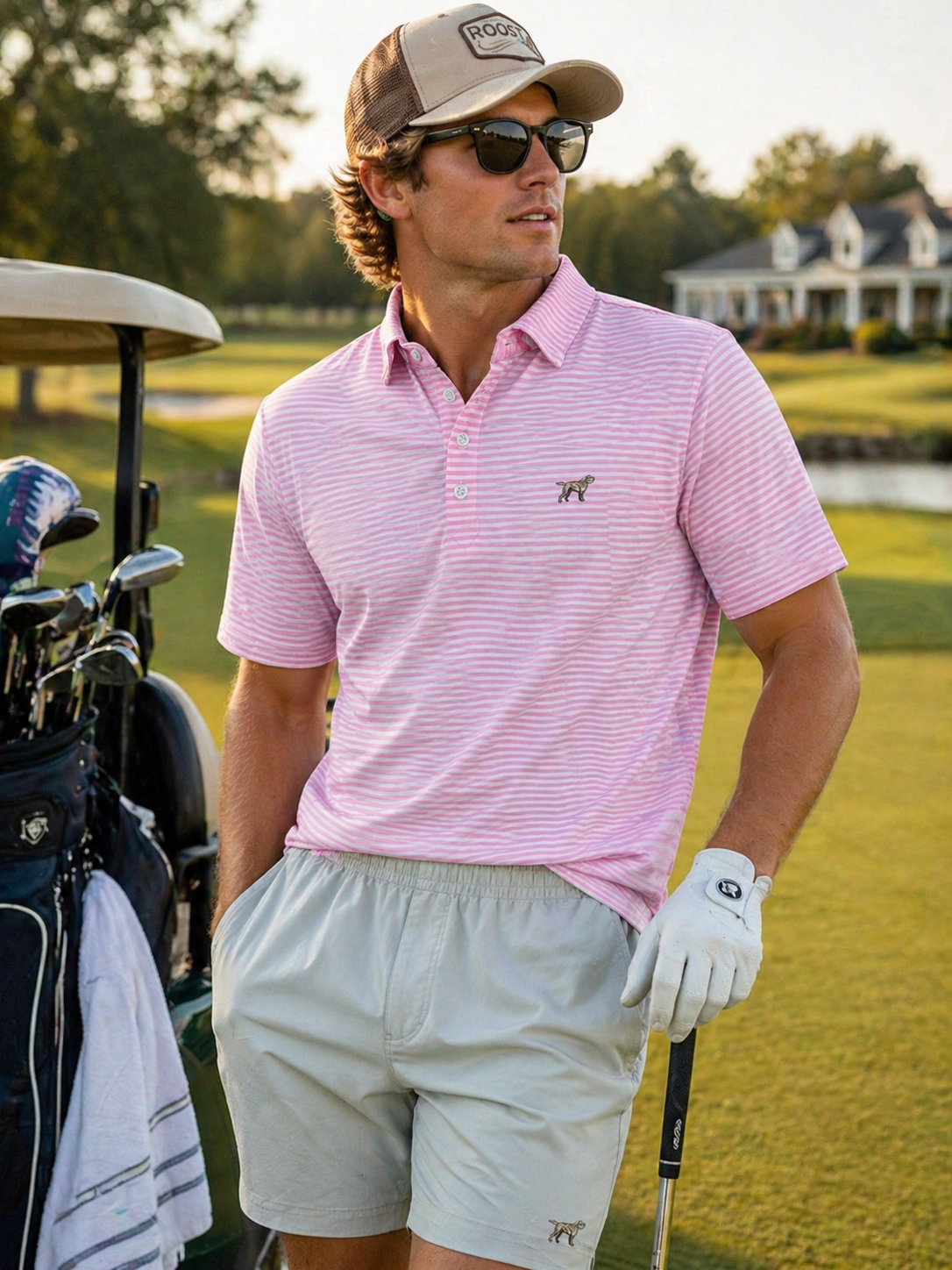 Men’s| PINK clubhouse polo