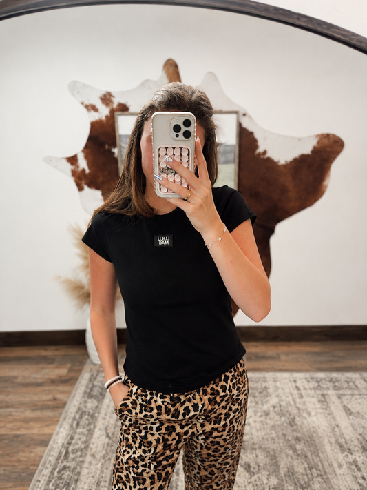 Black LULU MAC Baby Doll Tees