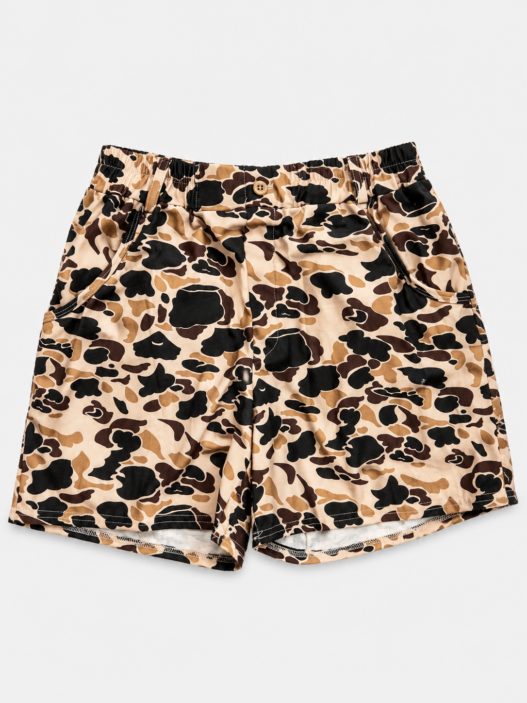 Mens| Orange Camo Shorts