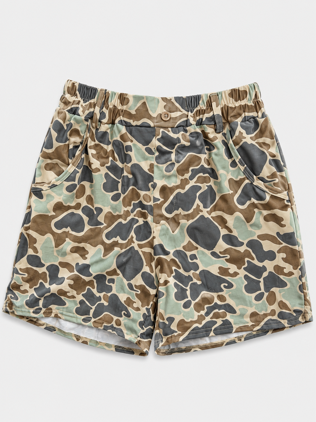 Mens| Light Green Camo Shorts