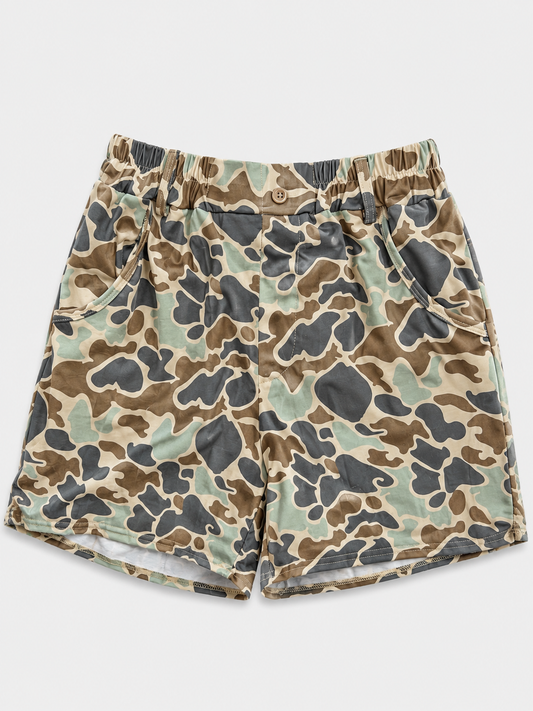 Mens| Light Green Camo Shorts