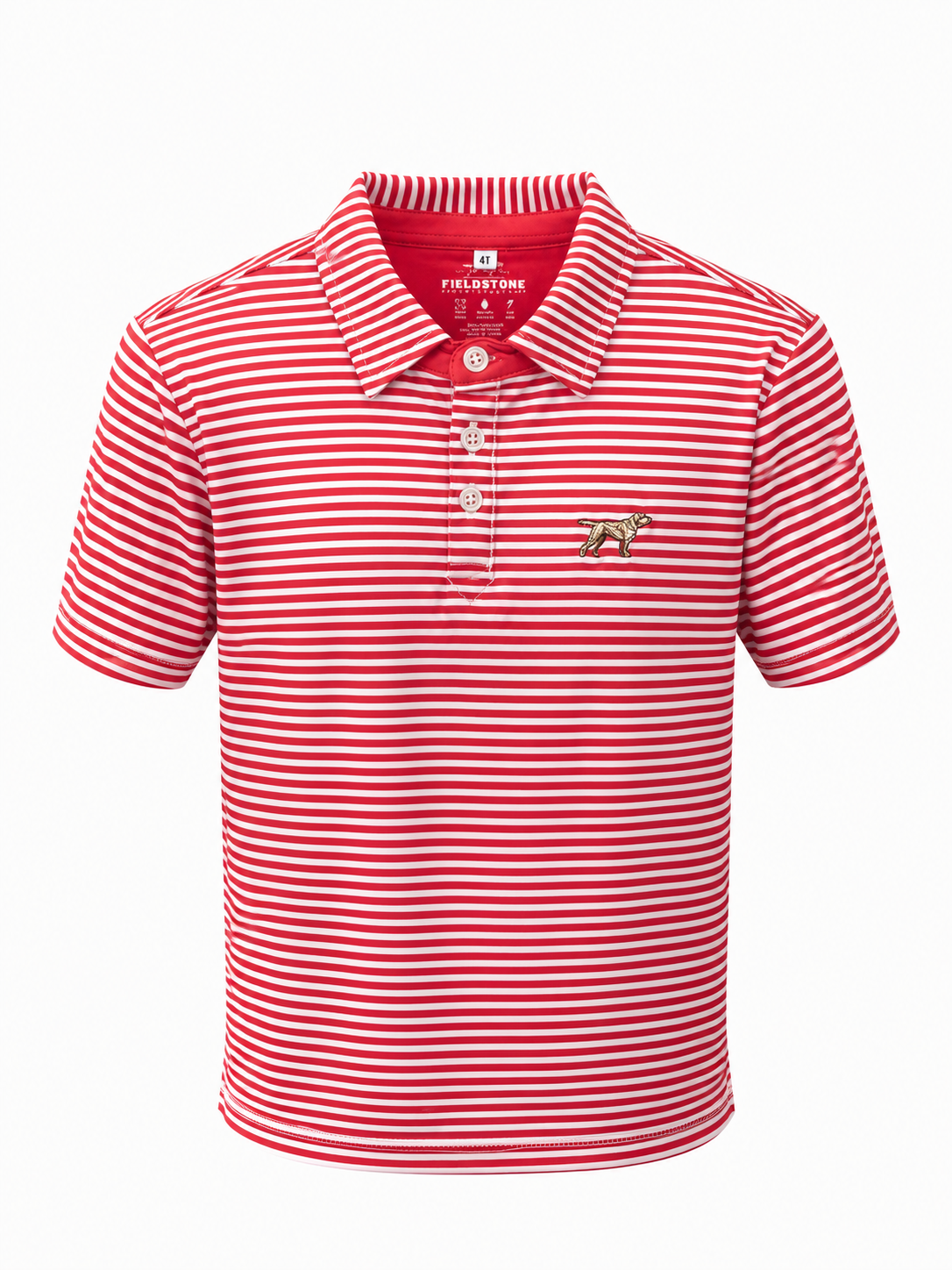 Boys Marshall Polo Red&White