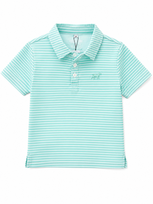 Boys| signature Seafoam polo