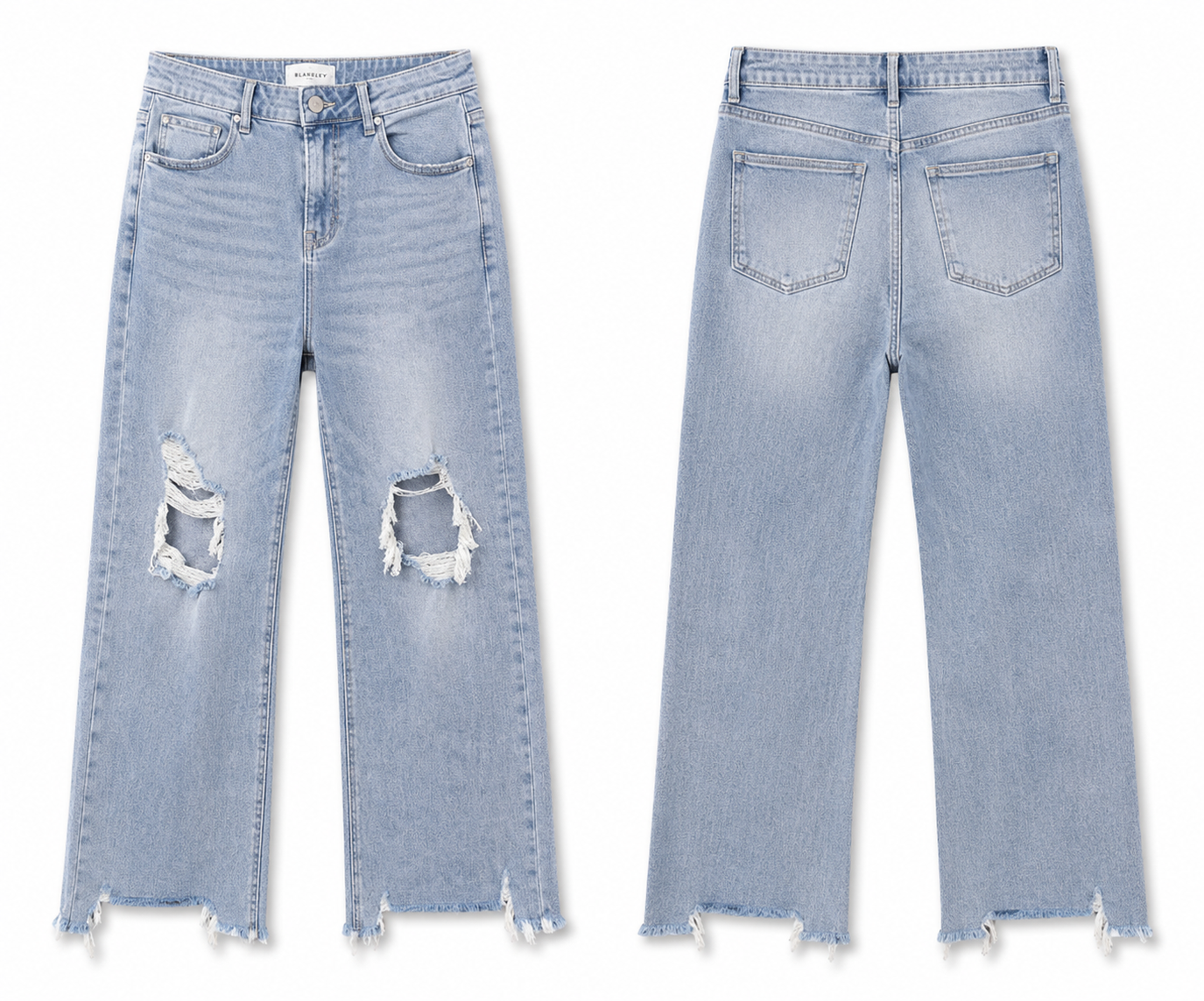 Curvy Light Wash Denim