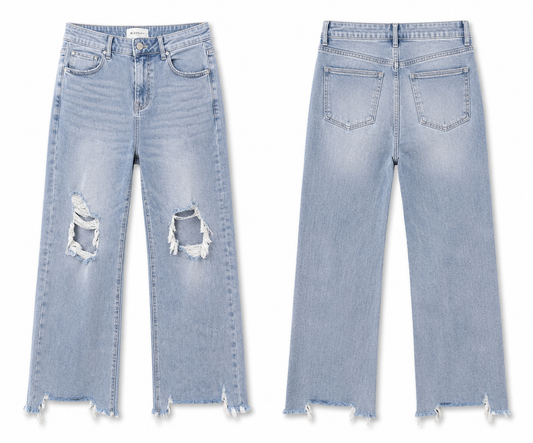 Curvy Light Wash Denim