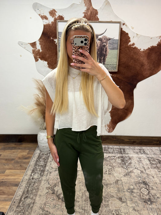 Women’s Army Green Joggers