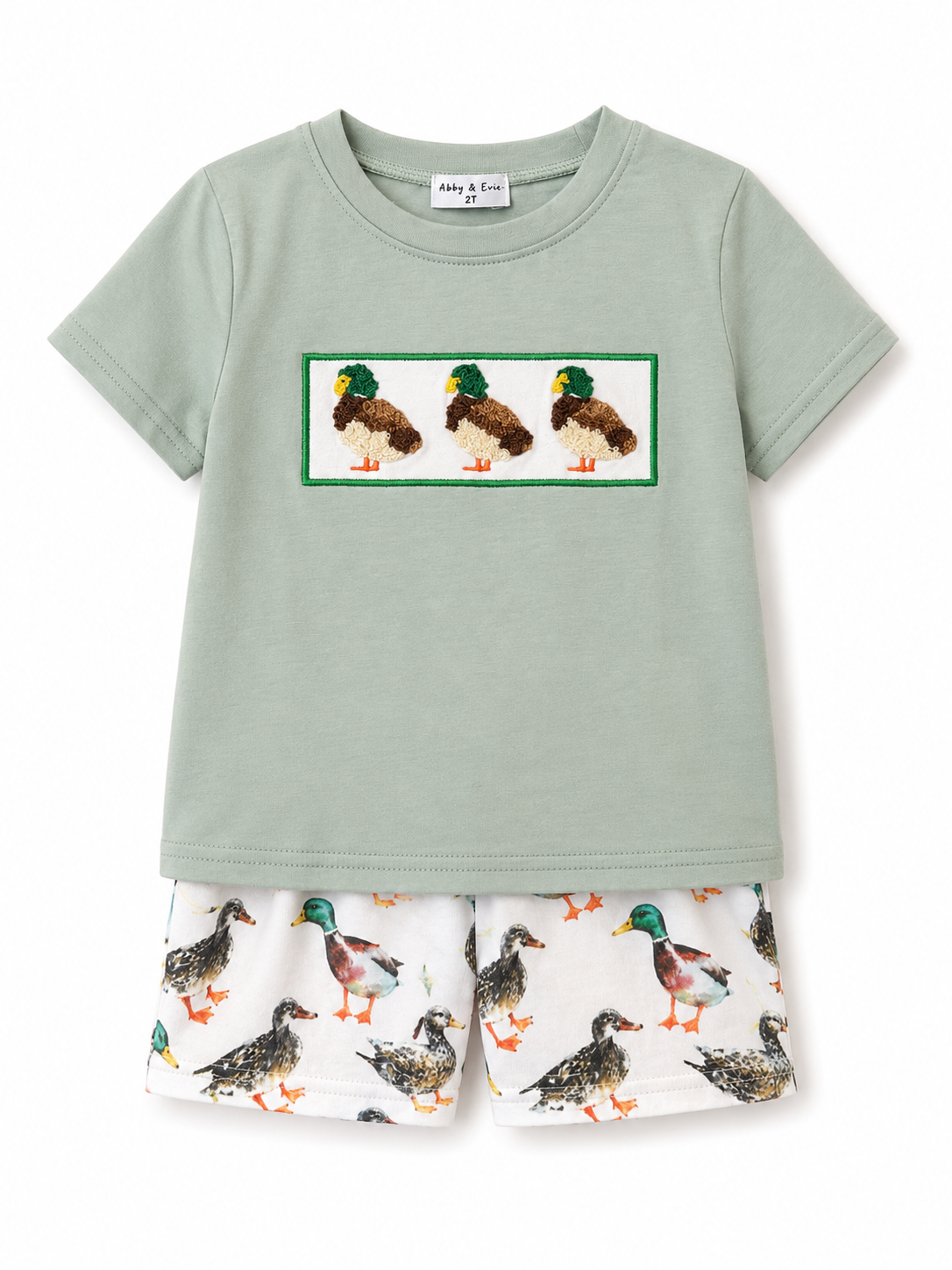 Boys| Sage mallard set