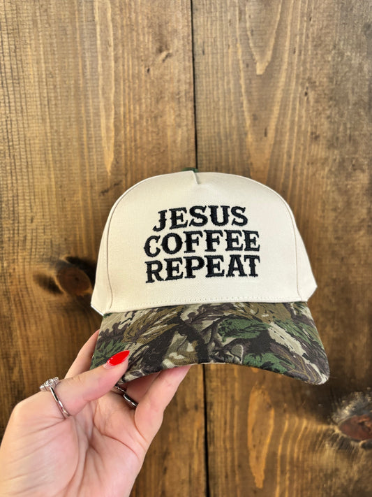 Camo Jesus Coffee Hat