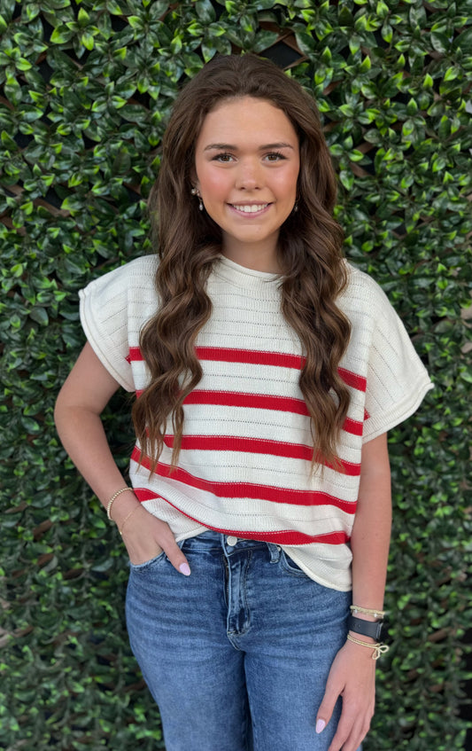 Red Sweater Tee