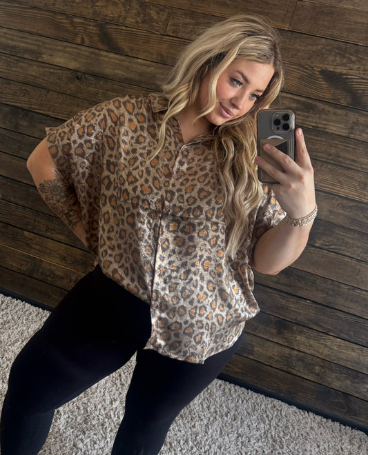 Curvy Emery Cheetah Top