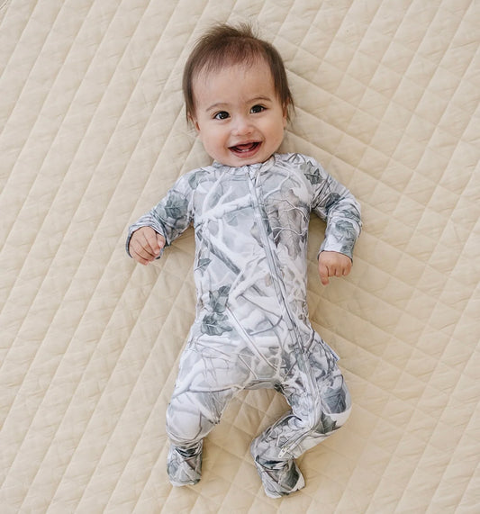 Bamboo Zip Romper | Camo